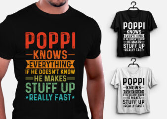 Poppi Knows Everything T-Shirt Design