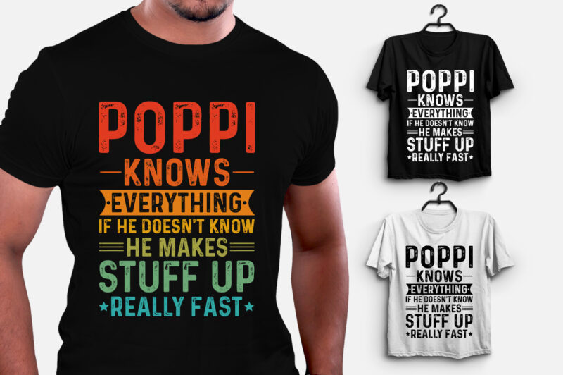 Poppi Knows Everything T-Shirt Design