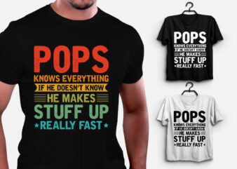 Pops Knows Everything T-Shirt Design