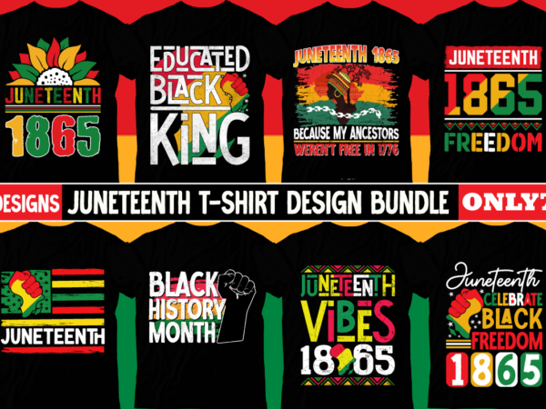 Juneteenth t-shirt design bundle ,black history embroidery design, juneteenth 1865 machine embroidery design, african machine embroidery pat