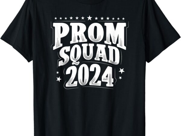 Prom squad 2024 graduate prom class of 2024 t-shirt