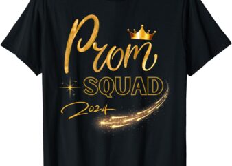 Prom Squad Graduate Class Of 2024 Party Matching Group T-Shirt