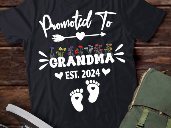 Promoted to grandma est 2024 new grandma women grandmother t-shirt pn