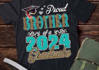 Proud Brother Of A Class Of 2024 Graduate 2024 Senior Brother 2024 T-Shirt ltsp