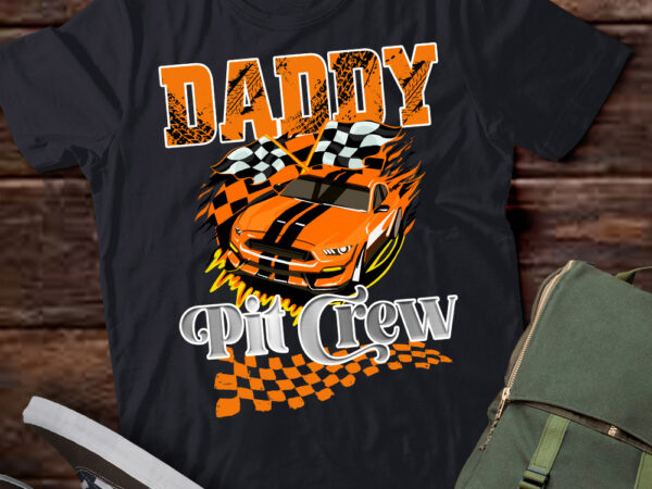 Race car birthday party racing family auntie pit crew t-shirt ltsp