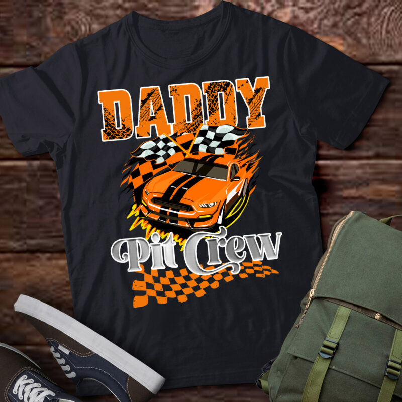 Race Car Birthday Party Racing Family Auntie Pit Crew T-Shirt LTSP