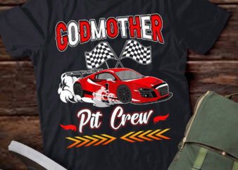 Race Car Birthday Party Racing Family Godmother Pit Crew T-Shirt