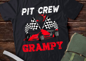 Race Car Birthday Party Racing Family Grampy Pit Crew T-Shirt
