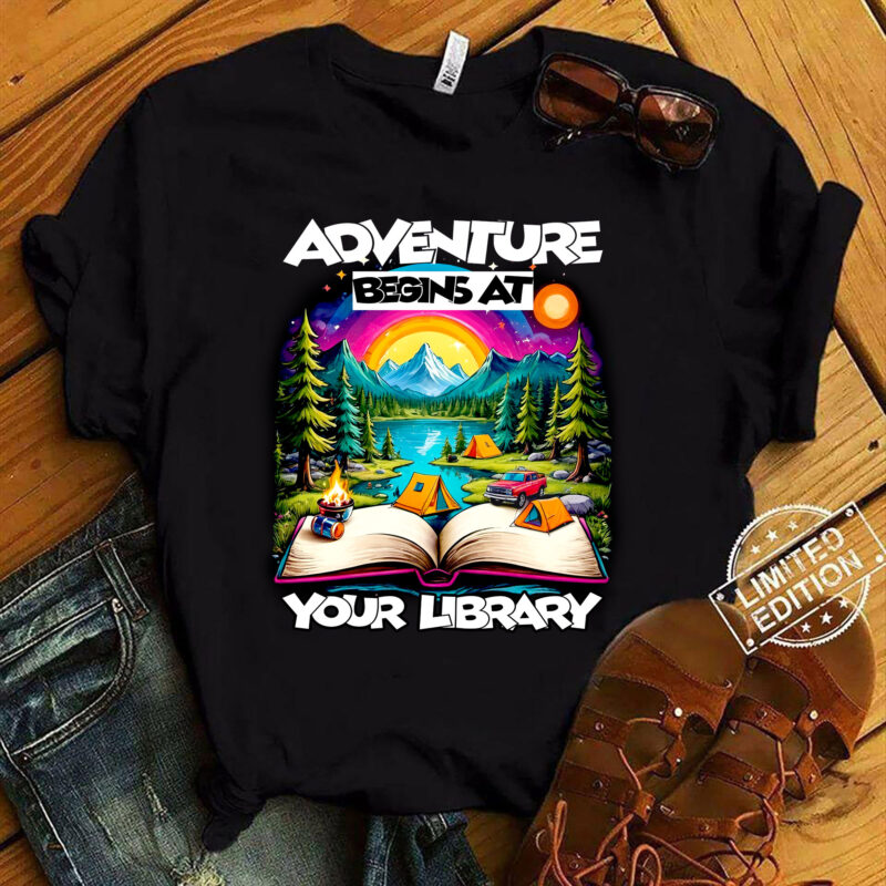 Reading Is Out There Adventure Begins At Your Library Summer T-Shirt ltsp