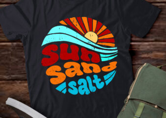 Retro Sun Sand Salt Beach Summer Vacation Shirt LTSP