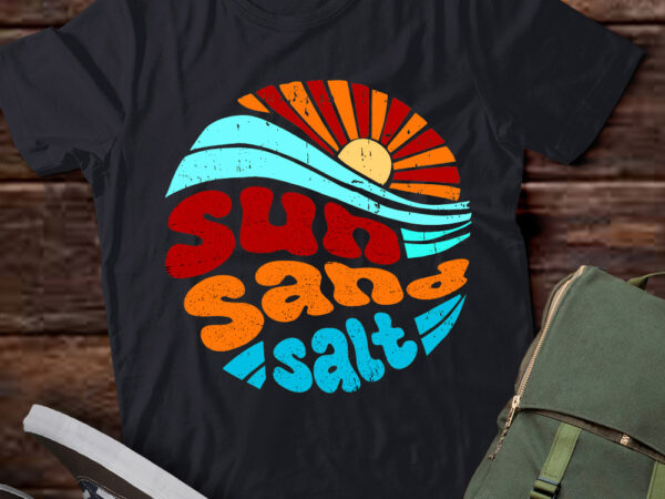 Retro sun sand salt beach summer vacation shirt ltsp t shirt design online