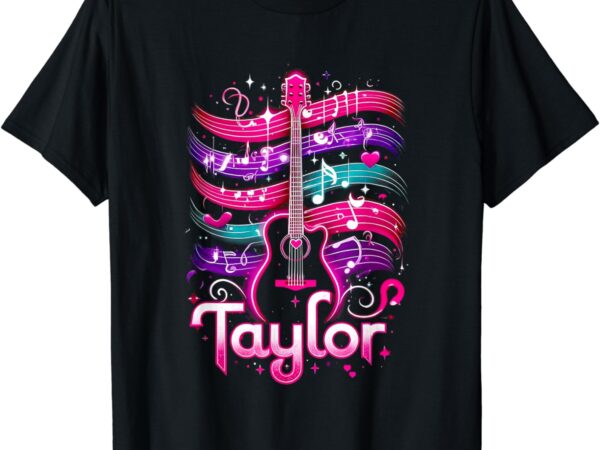 Retro taylor first name personalized groovy birthday gift t-shirt