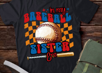 Retro Vintage Baseball Sister T-Shirt ltsp