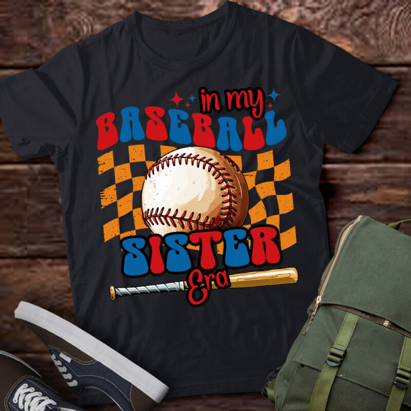 Retro Vintage Baseball Sister T-Shirt ltsp