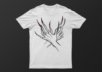 Scary Hands Holding | New Creative T-Shirt Design For Sale | Ready To Print | All Files | Premium Design |