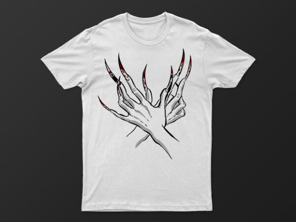 Scary hands holding | new creative t-shirt design for sale | ready to print | all files | premium design |