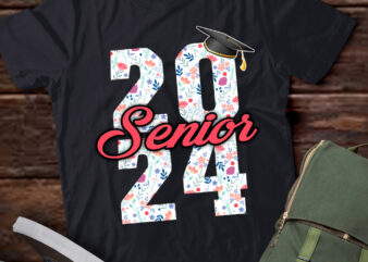Senior 2024 Girls Class Of 2024 Graduate College High School T-Shirt