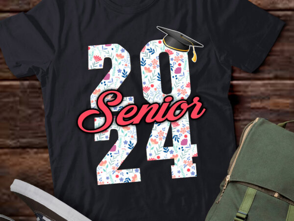 Senior 2024 girls class of 2024 graduate college high school t-shirt