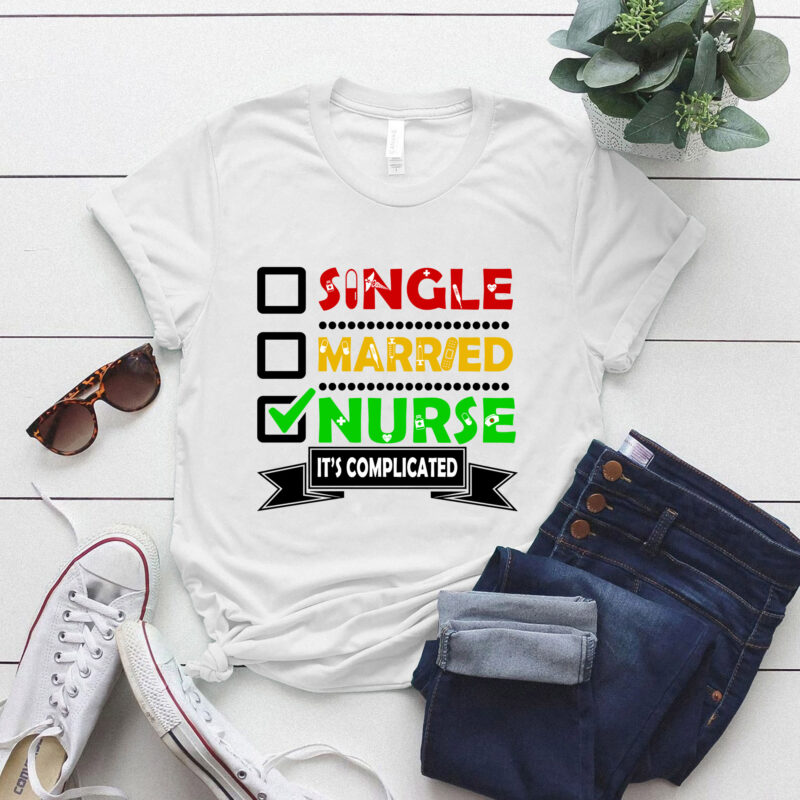 Single Married Nurse it_s complicated T-Shirt ltsp