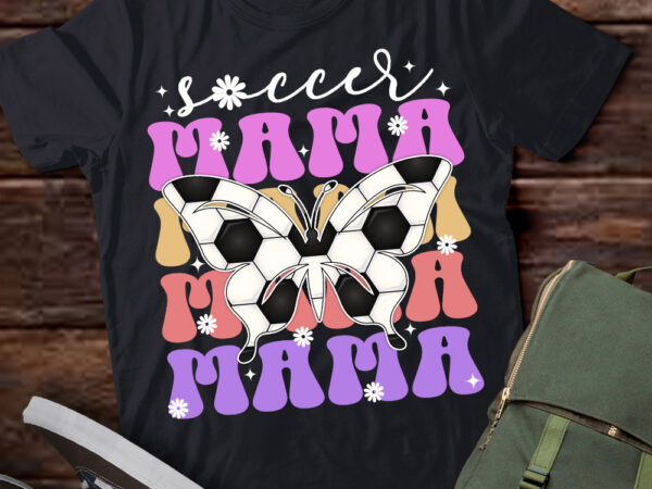 Soccer mama retro groovy soccer softball mom mother t-shirt ltsp