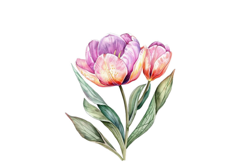 Spring Flower watercolor Clipart