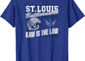 St. Louis Battlehawks – Retro Kaw is the Law – UFL T-Shirt