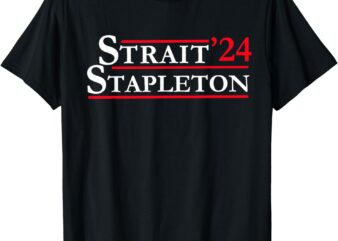 Strait Stapleton 24 Cowboy Cowgirl Retro Vintage Country T-Shirt