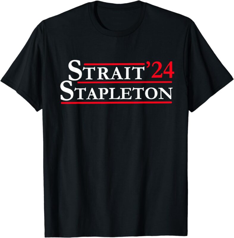 Strait Stapleton 24 Cowboy Cowgirl Retro Vintage Country T-Shirt