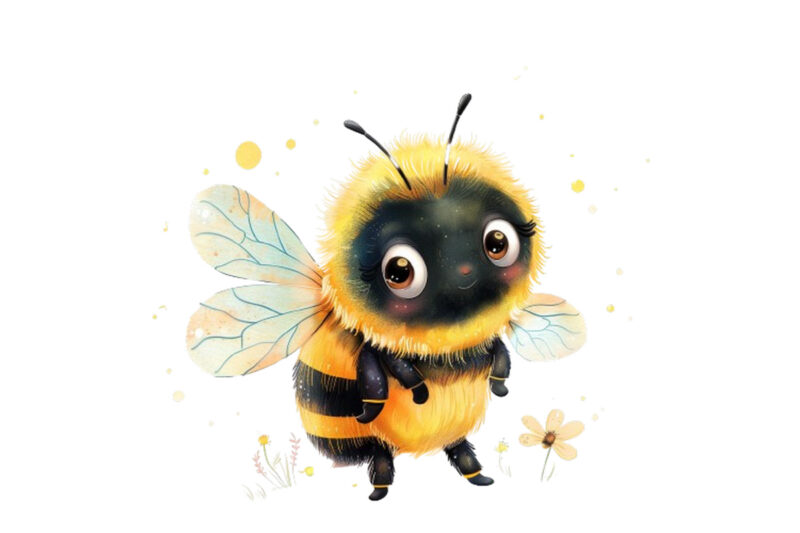 cartoon little Cute Bee Clipart