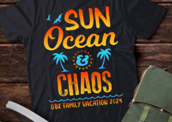 Sun Ocean Chaos Outer Banks OBX Family Vacation 2021 T-Shirt