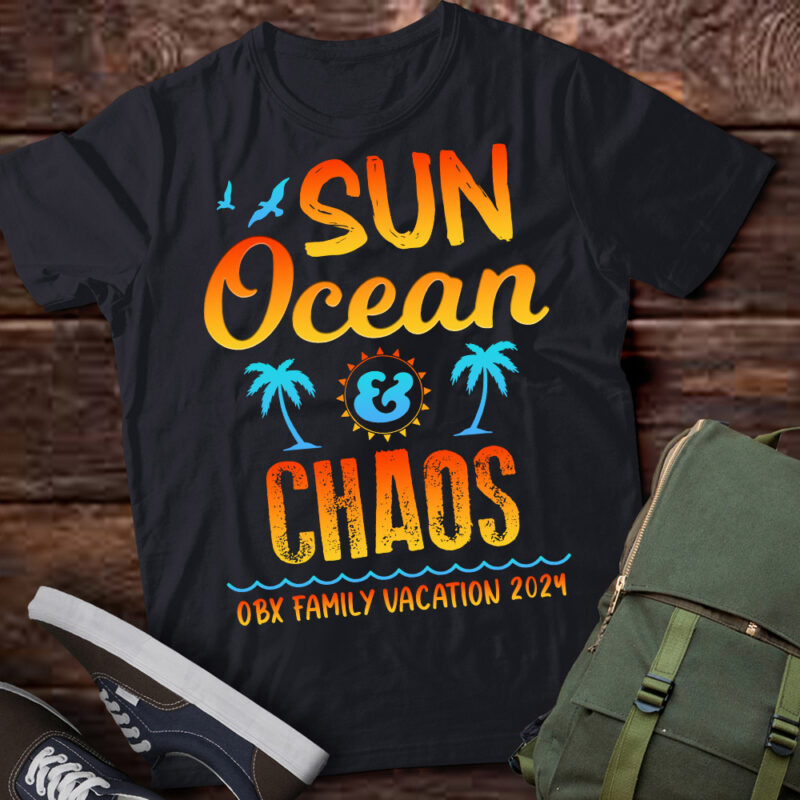 Sun Ocean Chaos Outer Banks OBX Family Vacation 2021 T-Shirt