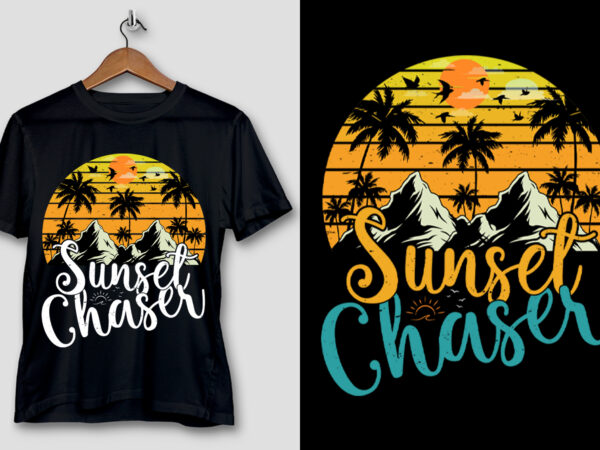 Sunset chaser t-shirt design