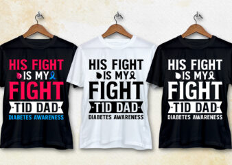 T1D Dad Diabetes Awareness T-Shirt Design