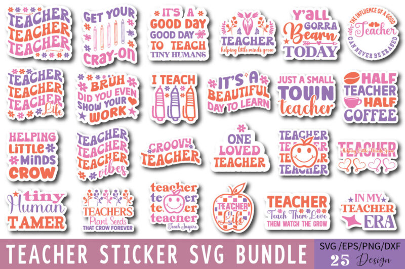 Teacher T-shirt Bundle Teacher Svg Bundle