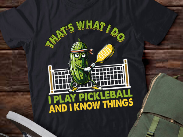 That_s what i do cat lovers paddleball player pickleball t-shirt ltsp