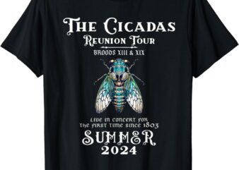 The Cicada Reunion U.S Tour 2024 Cicada Concert Fest Lover T-Shirt