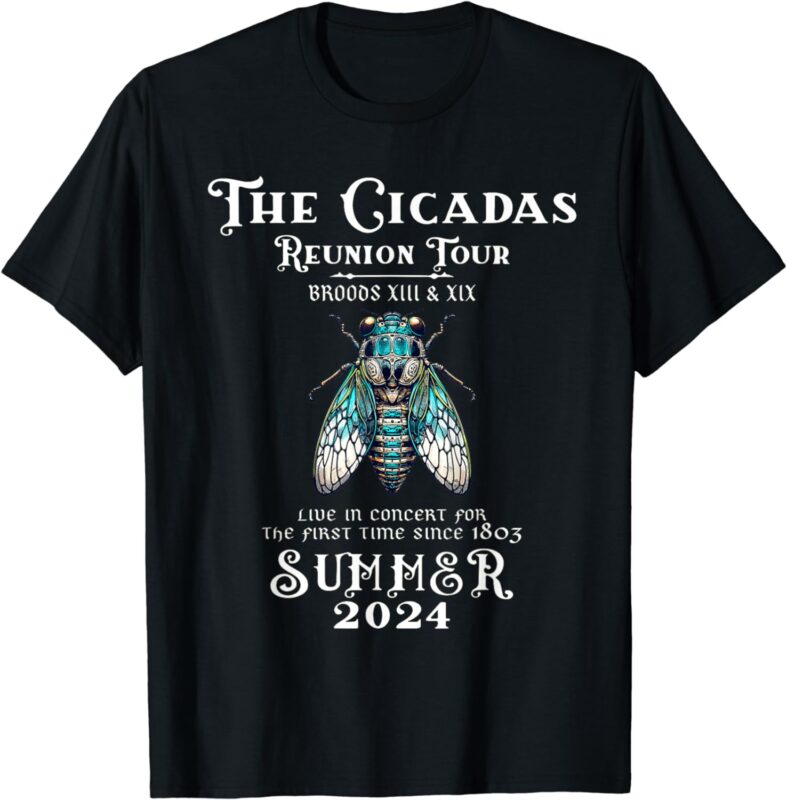 The Cicada Reunion U.S Tour 2024 Cicada Concert Fest Lover T-Shirt