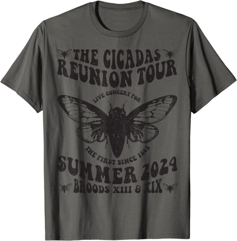 The Cicada Reunion U.S Tour 2024 Concert Fest Lover Groovy T-Shirt