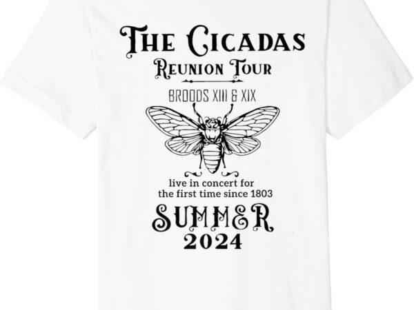 The cicadas reunion tour 2024 broods xiii and xix summer 24 premium t-shirt