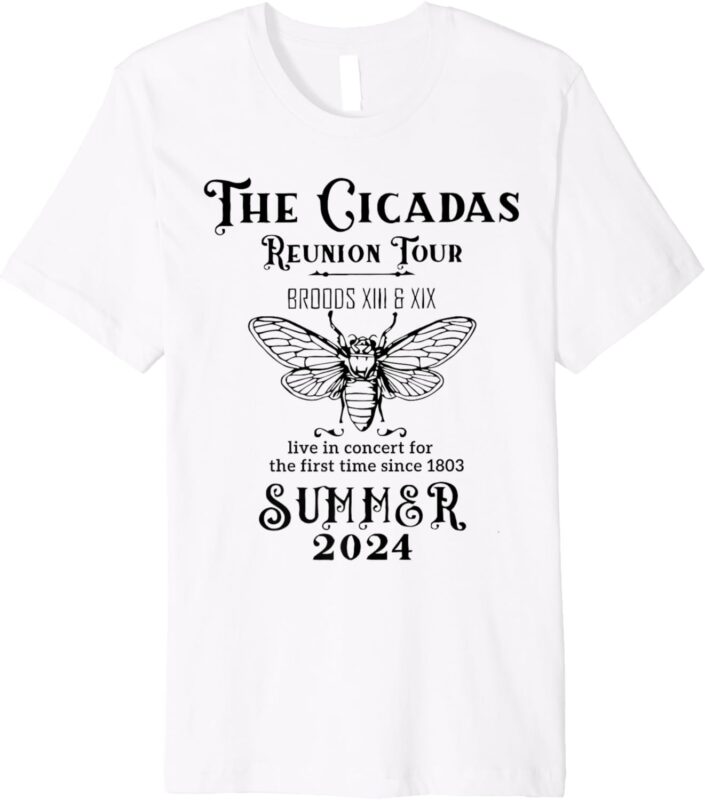 The Cicadas Reunion Tour 2024 Broods XIII And XIX Summer 24 Premium T-Shirt