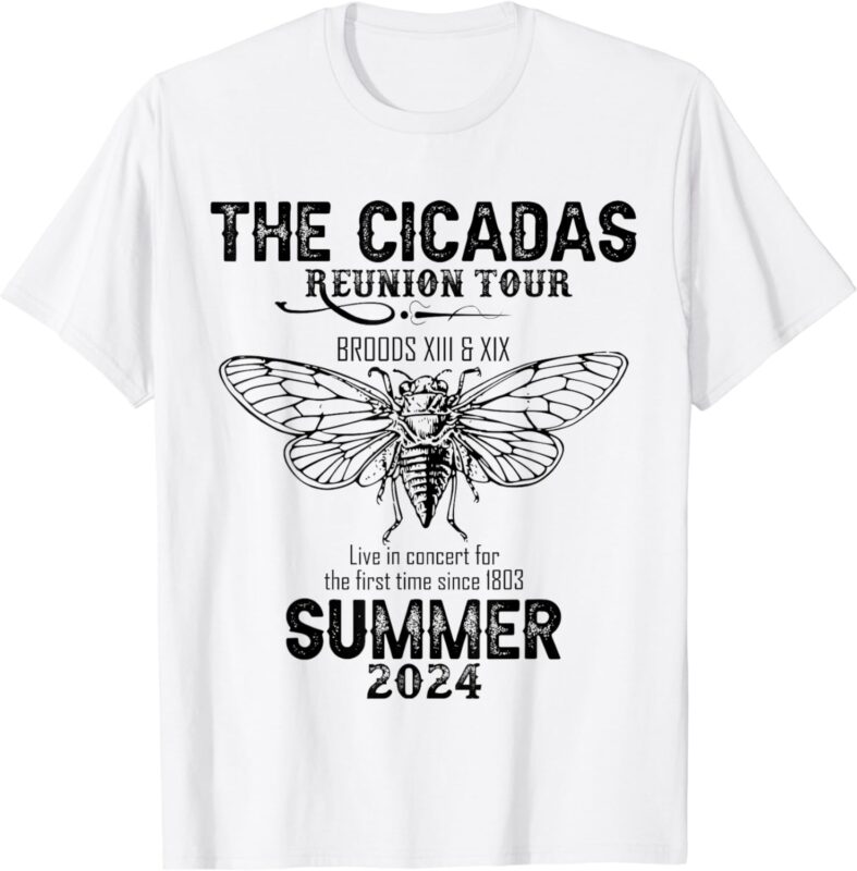 The cicadas reunion tour Broods XIII and XIX Summer 2024 T-Shirt