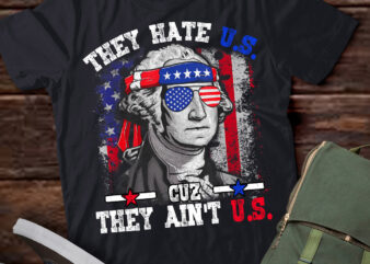 They Hate Us Cuz They Ain_t Us USA American Flag 4th of July T-Shirt ltsp