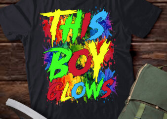 This Boy Glows Cute Boys Man Son Party team T-Shirt ltsp