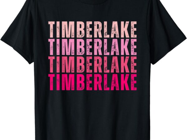 Timberlake personalized name i love timberlake vintage t-shirt