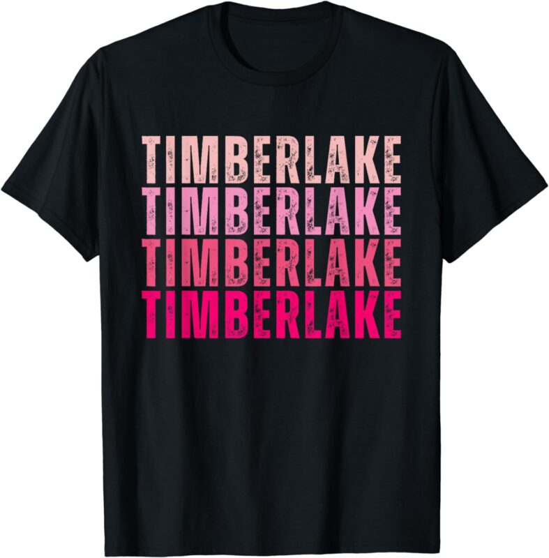 Timberlake Personalized Name I Love Timberlake Vintage T-Shirt