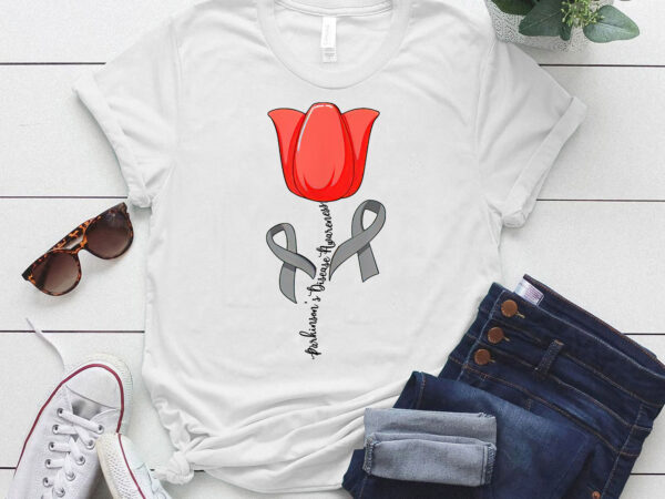 Tulip parkinson_s awareness parkinson april month gifts t-shirt pn