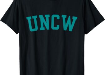 UNCW Arch Vintage Retro College Athletic Sports T-Shirt