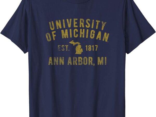 University of michigan wolverines u of m simple state design t-shirt