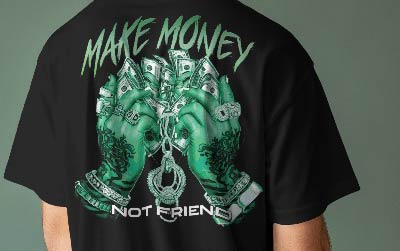 Make money. typography vector graphic for t-shirt. vector poster, typographic quote, or t-shirt.
