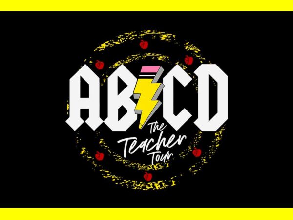 Abcd the teacher tour svg t shirt vector